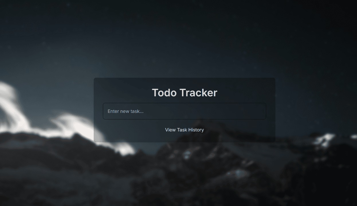 Project Todo Tracker